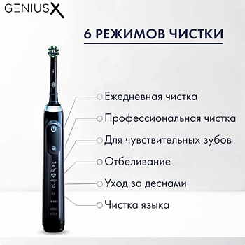 Электрическая зубная щетка Oral-B Genius X Special Edition d706.513.6x черный