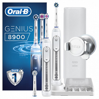Электрическая зубная щетка Oral-B Genius 8900 D701.535.5HXC белый