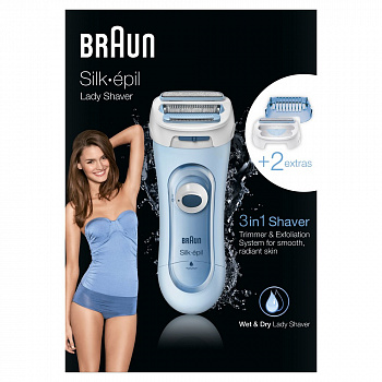 Электробритва для женщин Braun Silk Epil Lady Shaver Wet & Dry LS 5160