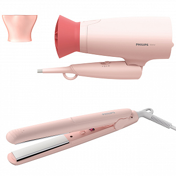Набор для укладки волос Philips BHP398/00 розовый