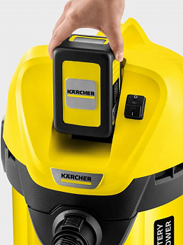 Хозяйственный пылесос Karcher WD 3 Battery Set 1.629-911.0 желтый