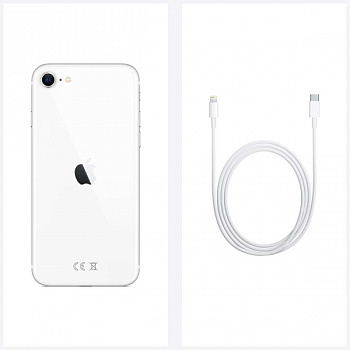 Apple iPhone SE, 128 ГБ, белый (новая комплектация)