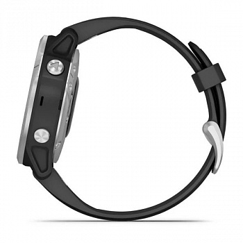 Смарт- часы Garmin Fenix 6S серебристый с черным ремешком