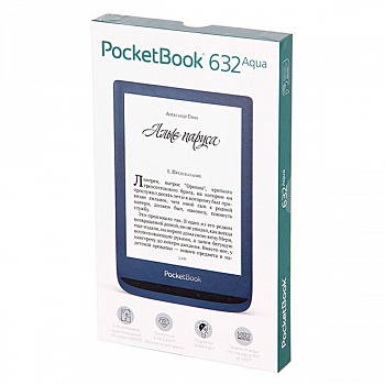 Электронная книга PocketBook 632 Aqua синий