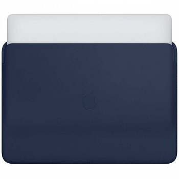Чехол Apple Leather Sleeve для MacBook 13" тёмно-синий 